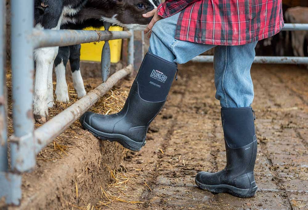 Dryshod DungHo Boot in Use on Farm