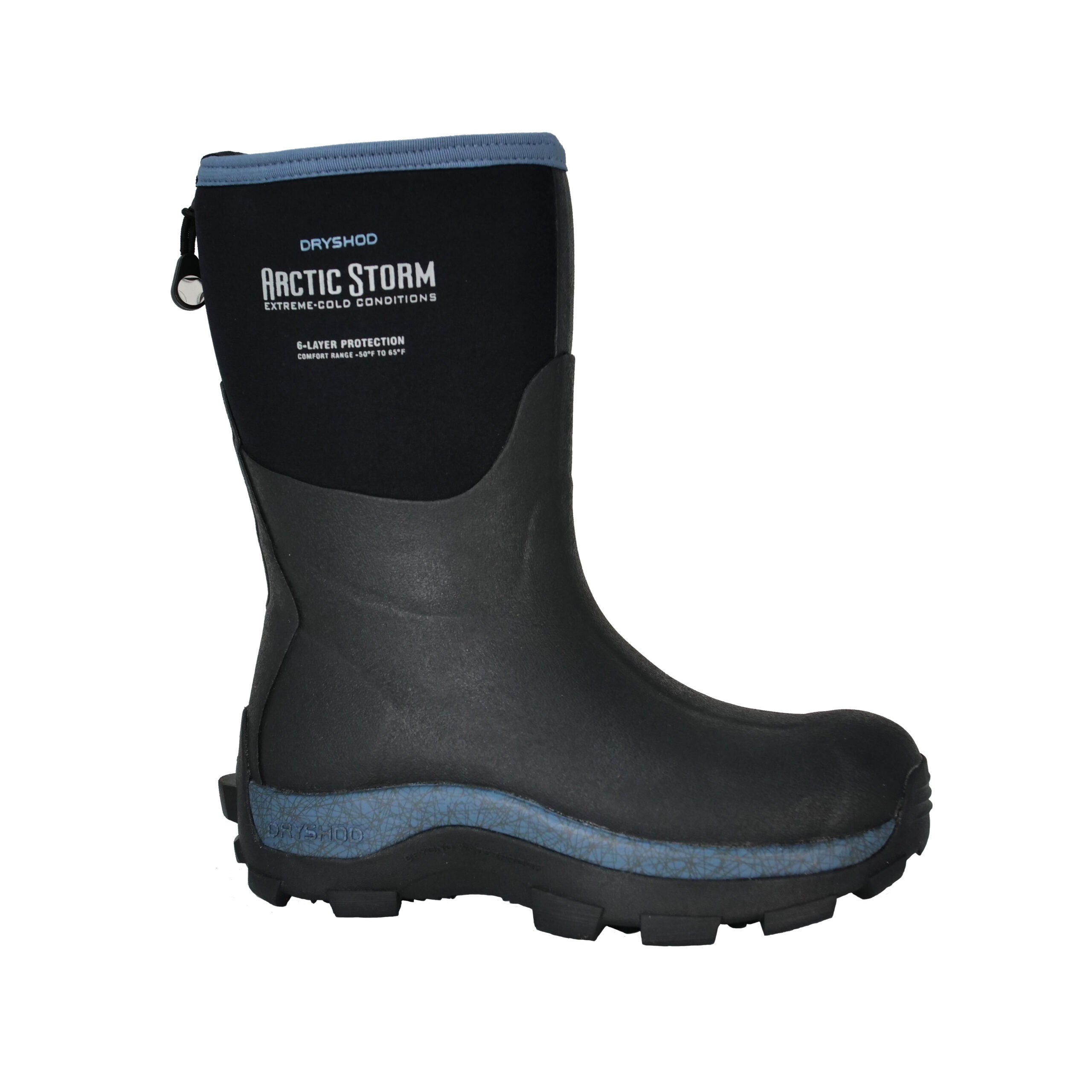 DRYSHOD Legend MXT Men's Size 10 Black Hi Waterproof Work Boots 