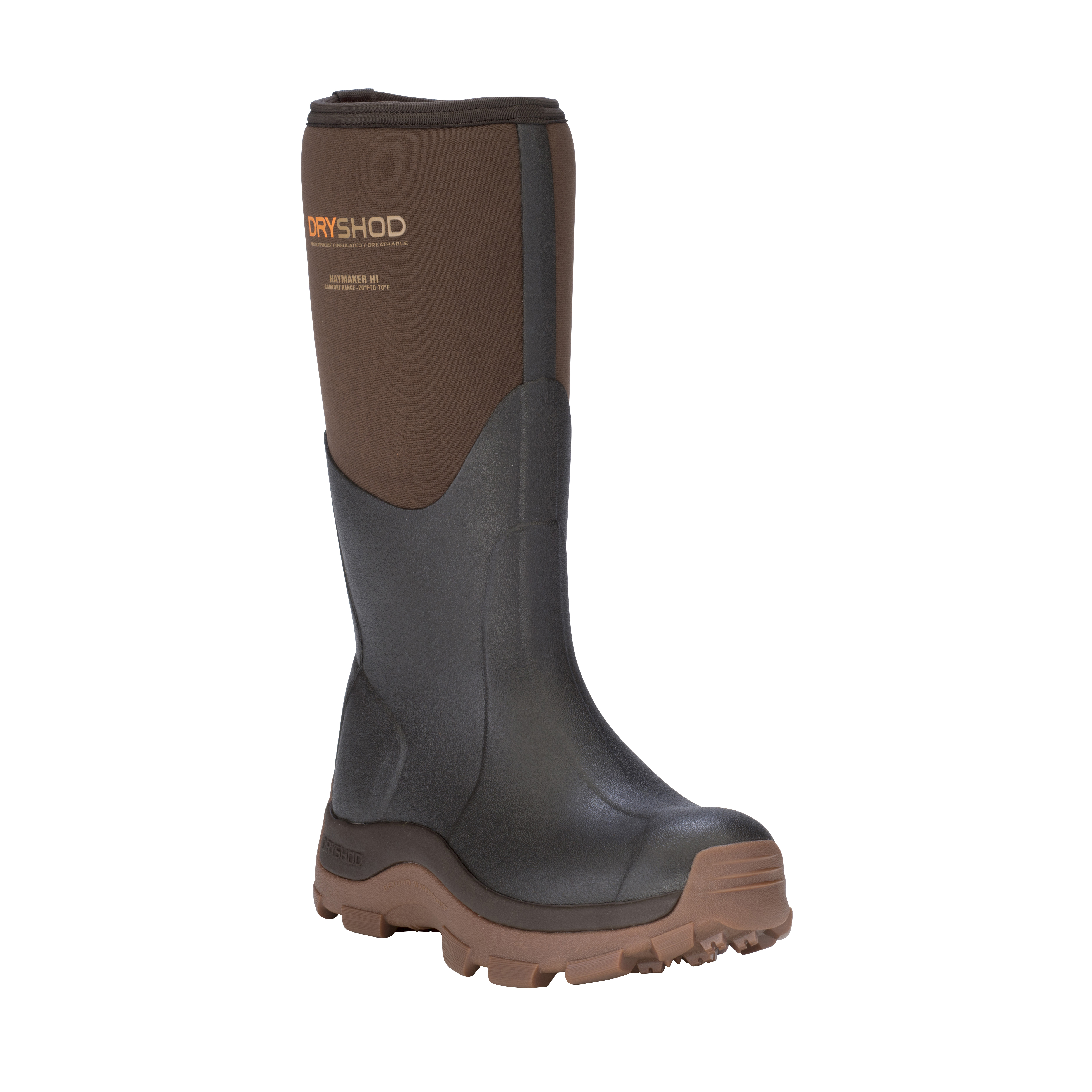 thumbnail image 2 of Dryshod Haymaker Men's Farm Boot – Brown, Mid-Calf, Waterproof, Sizes 7-16 2 of 6