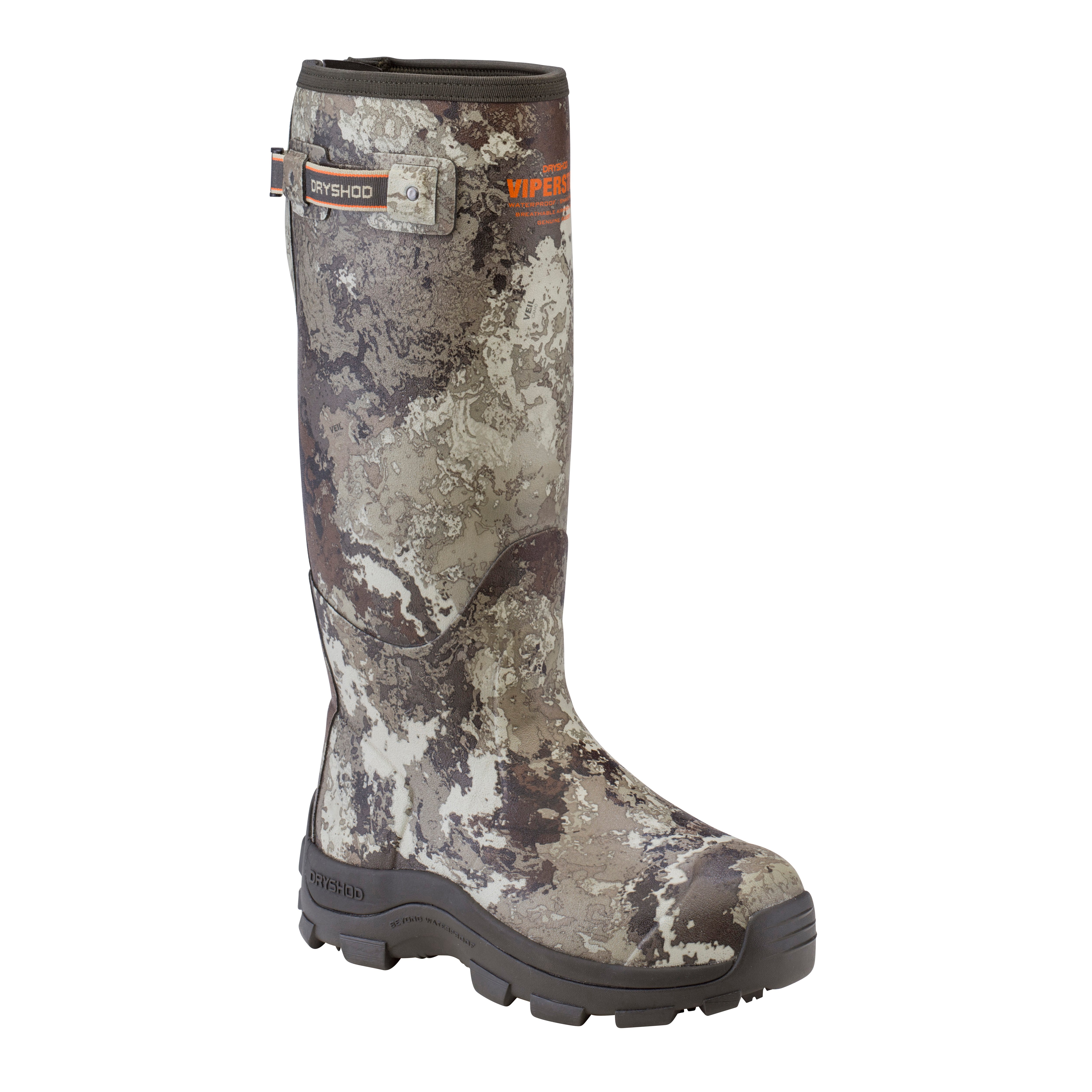 Dryshod ViperStop Snake Hunting Boot VEIL Camo With Gusset Size 07  VPS-MH-CM 