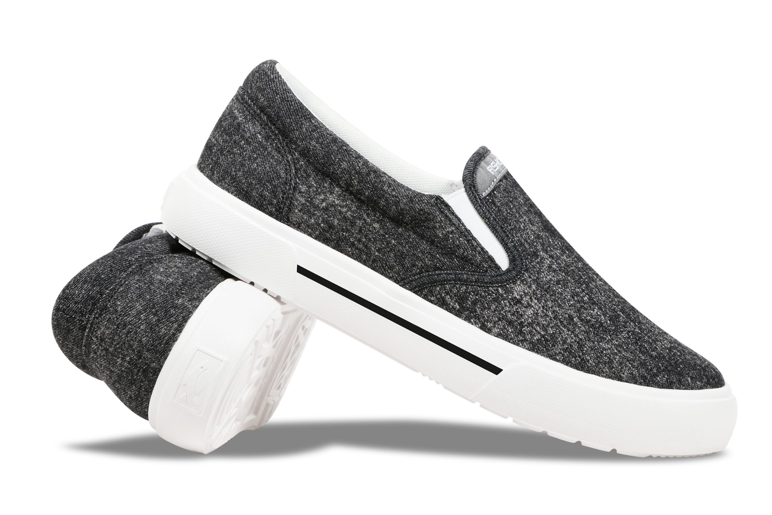 Sunwashed Men's Slip-On Black/White