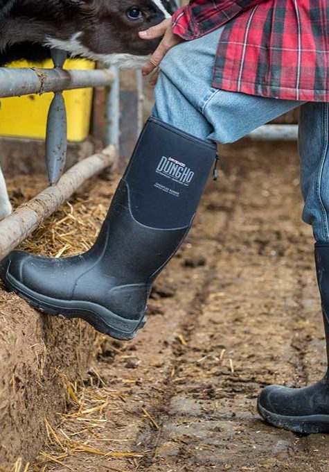 Dryshod DungHo Boot in Use on Farm